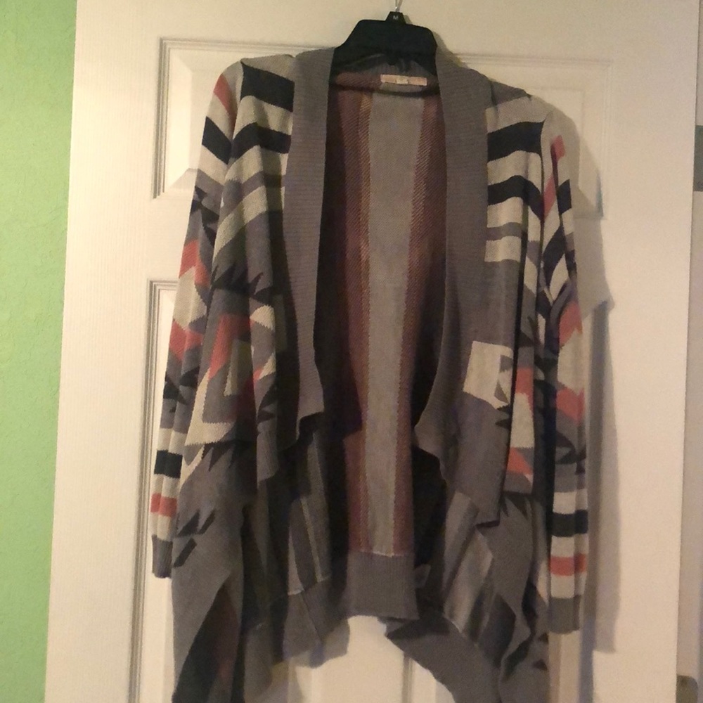 multi colored cardigan